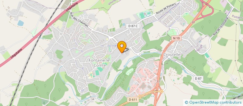 localisation de l'entreprise GENDRON AUTOMOBILE  FONTAINE-LE-COMTE