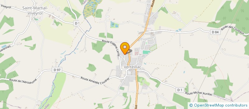 localisation de l'entreprise GENDRON ELECTRICITE INDUSTRIELLE  VERTEILLAC