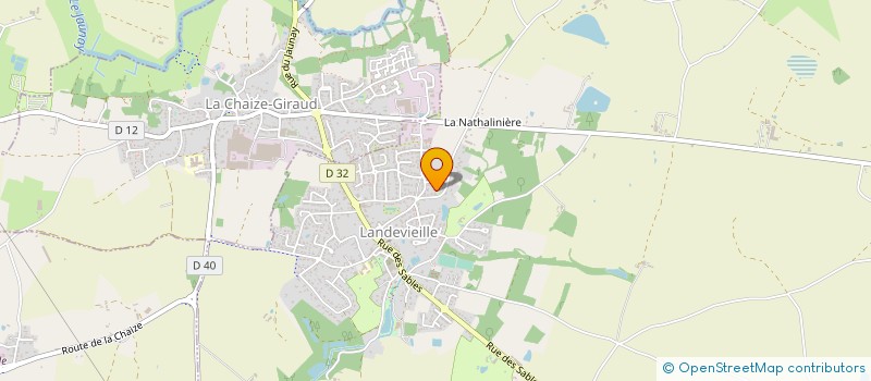 localisation de l'entreprise GENDRON GAETAN PLATRERIE CLOISONS SECHES à LANDEVIEILLE