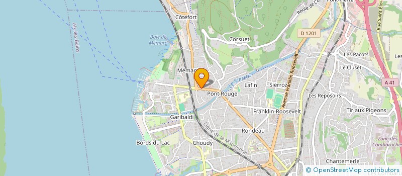 localisation de l'entreprise GENDRON / LATEULIERE  AIX-LES-BAINS