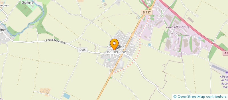 localisation de l'entreprise GENDRON TP  SAINT-JEAN-D'HERMINE