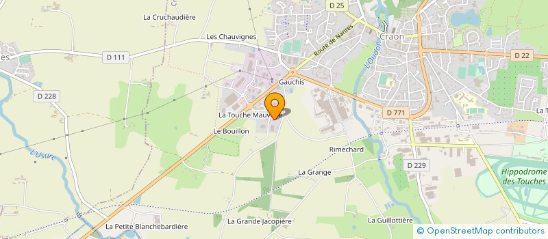 localisation de l'entreprise GENDRY EXPORT  CRAON