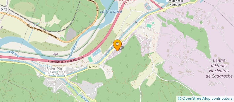 localisation de l'entreprise GENE ETUDE CREATION INDUS COMMER ARTISAN  SAINT-PAUL-LES-DURANCE