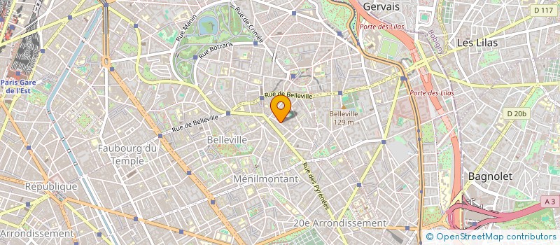 localisation de l'entreprise GENE SERVIC INDUS BATI  PARIS