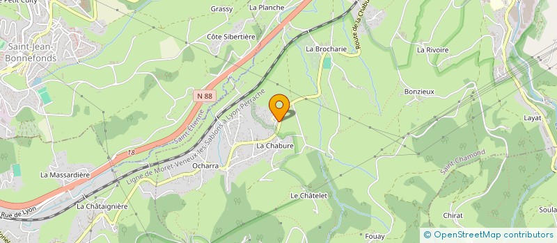 localisation de l'entreprise GENE7 à SAINT-CHAMOND