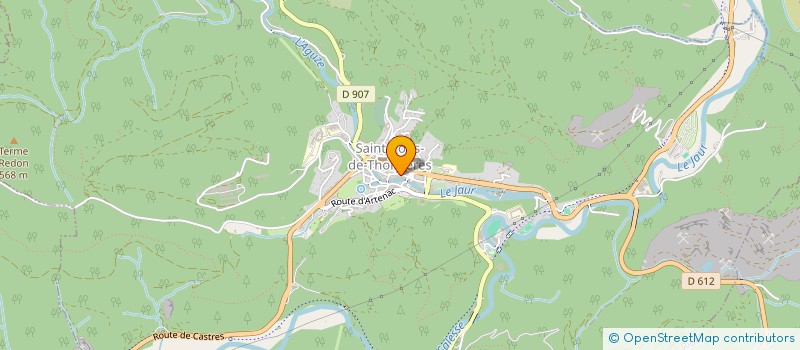 localisation de l'entreprise GENEALOGIE DU SAINT PONAIS à SAINT-PONS-DE-THOMIERES