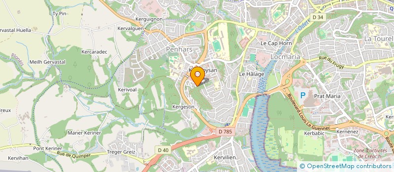 localisation de l'entreprise GENEAU ELECTRONICS  QUIMPER