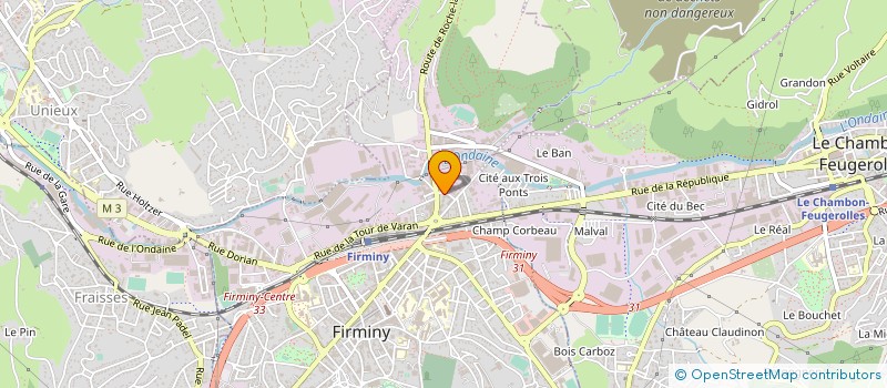 localisation de l'entreprise GENEBAT à FIRMINY