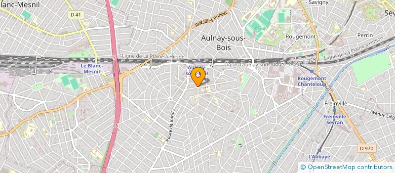 localisation de l'entreprise GENEBAT à AULNAY-SOUS-BOIS