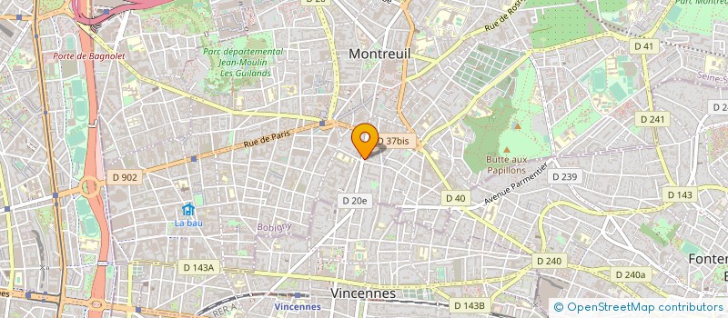 localisation de l'entreprise GENEBAT à MONTREUIL