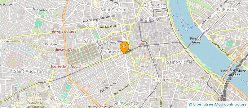 localisation de l'entreprise GENEBAT à BORDEAUX