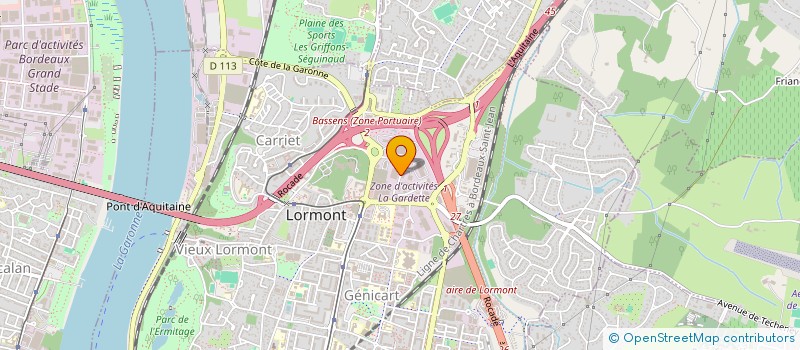localisation de l'entreprise GENECO à LORMONT