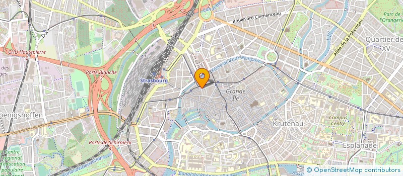 localisation de l'entreprise GENECOS à STRASBOURG
