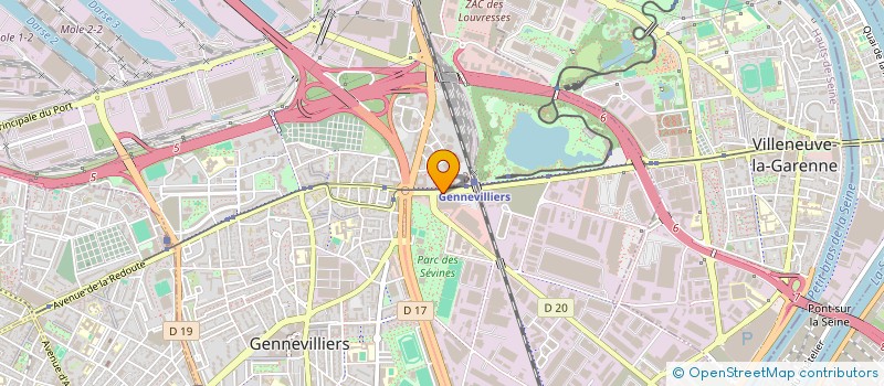 localisation de l'entreprise GENEDIS à GENNEVILLIERS