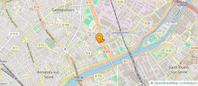 localisation de l'entreprise GENEDIS à GENNEVILLIERS