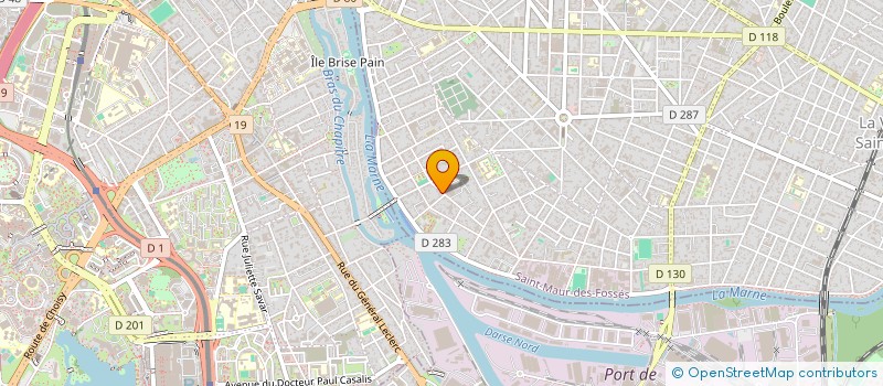 localisation de l'entreprise GENEHO à SAINT-MAUR-DES-FOSSES