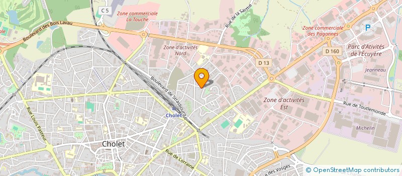 localisation de l'entreprise GENEL à CHOLET
