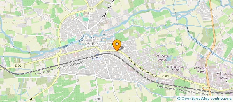 localisation de l'entreprise GENEL MACONNERIE  LE THOR