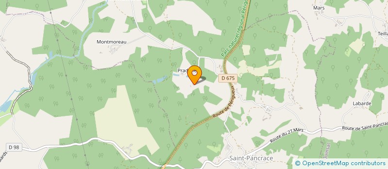 localisation de l'entreprise GENELAMY  NONTRON