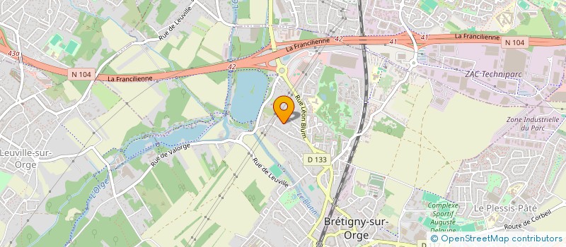 localisation de l'entreprise GENELECT à BRETIGNY-SUR-ORGE