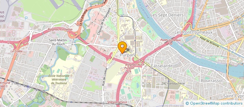 localisation de l'entreprise GENELUC à TOULOUSE