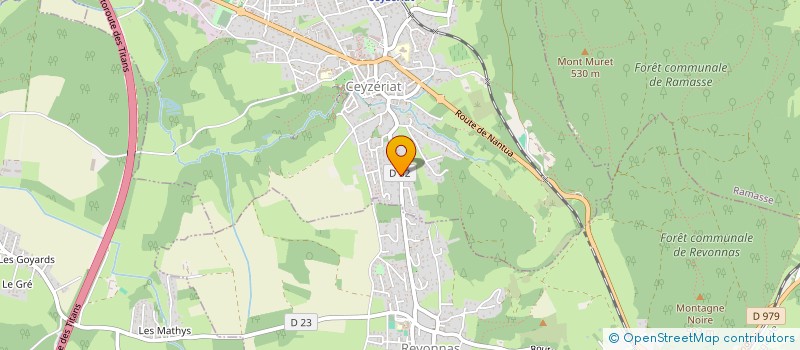 localisation de l'entreprise GENEPI à CEYZERIAT