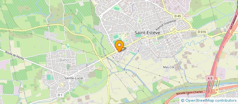 localisation de l'entreprise GENER'ACTIONS  SAINT-ESTEVE