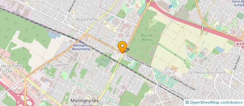 localisation de l'entreprise GENER ANTIPOLLU RECHERCHE APPLI PROCEDES à BEAUCHAMP