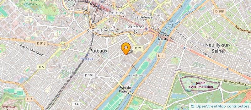 localisation de l'entreprise GENER INFORM TELEM ETUDE CONSE à PUTEAUX