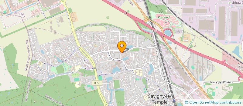 localisation de l'entreprise GENERACTIONS77  SAVIGNY-LE-TEMPLE