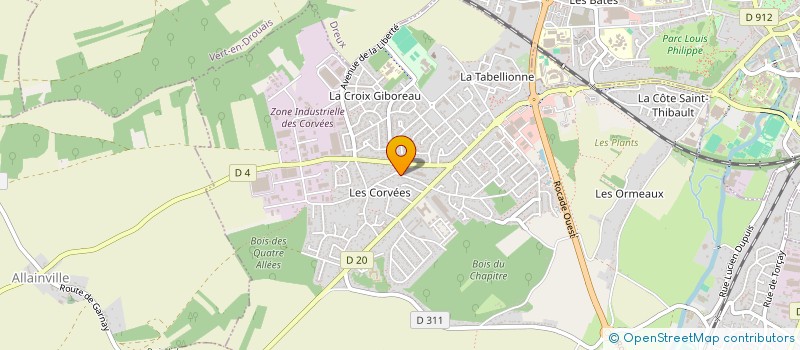 localisation de l'entreprise GENERAL AUTO 28 à VERNOUILLET
