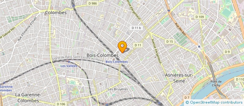 localisation de l'entreprise GENERAL BATIMENT à BOIS-COLOMBES