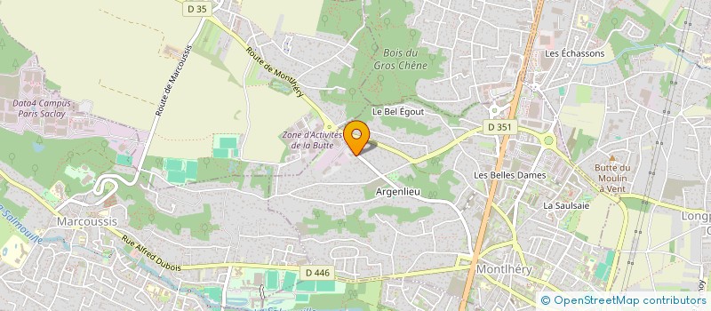 localisation de l'entreprise GENERAL BATIMENT  MONTLHERY