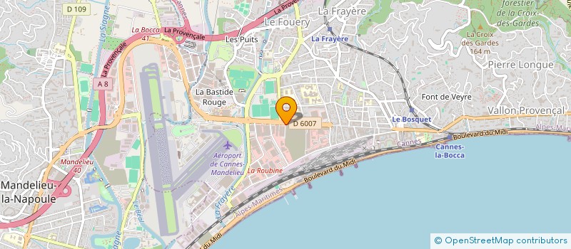 localisation de l'entreprise GENERAL BUSINESS à CANNES