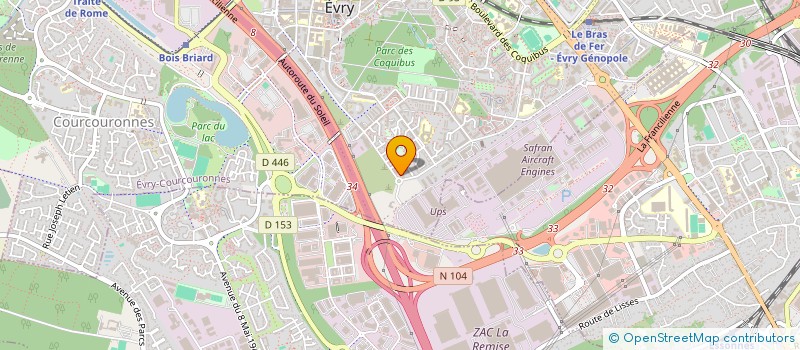 localisation de l'entreprise GENERAL CONTRACT CONSULT  EVRY-COURCOURONNES