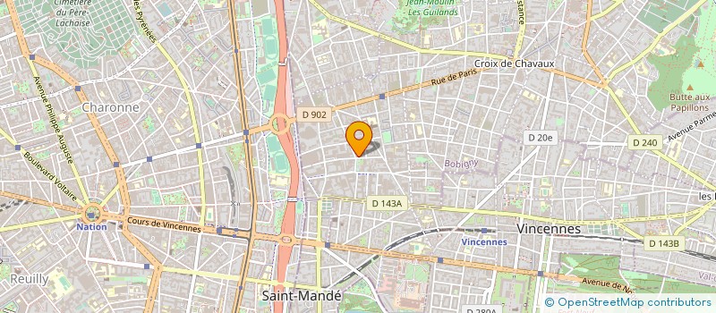 localisation de l'entreprise GENERAL D'AGENCEMENT ET DE DECORATION à MONTREUIL