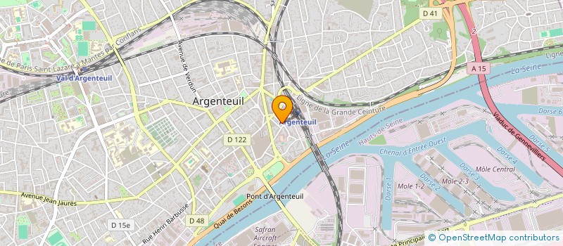 localisation de l'entreprise GENERAL DE BATIMENT  ARGENTEUIL