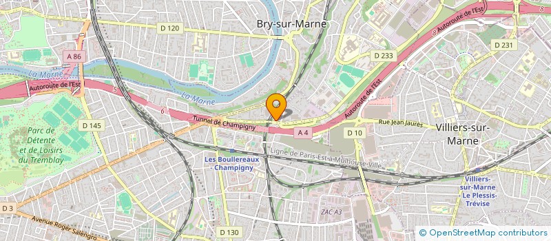 localisation de l'entreprise GENERAL DE GAULLE  CHAMPIGNY-SUR-MARNE