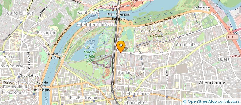 localisation de l'entreprise GENERAL DECO LYON  VILLEURBANNE