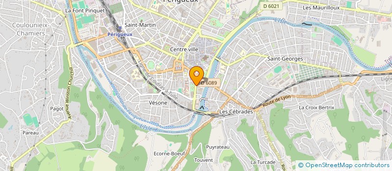 localisation de l'entreprise GENERAL DES TRAVAUX DE DORDOGNE à PERIGUEUX