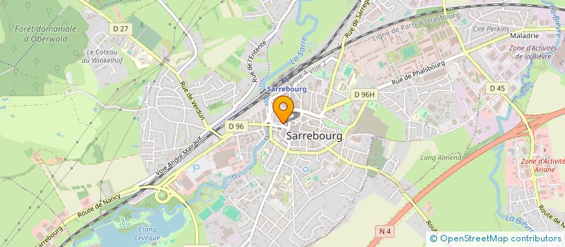 localisation de l'entreprise GENERAL DIFFUSION à SARREBOURG
