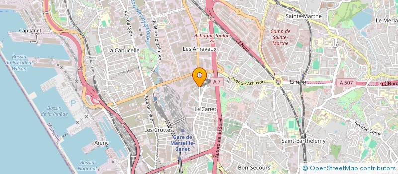 localisation de l'entreprise GENERAL DISTRIBUTION à MARSEILLE