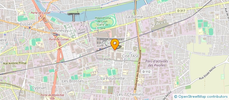 localisation de l'entreprise GENERAL DISTRIBUTION FOOD  VAULX-EN-VELIN