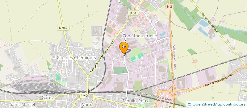 localisation de l'entreprise GENERAL ELECTRO TECHNIQUE APPLIQUEE à LAON