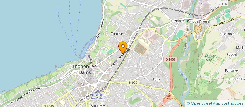 localisation de l'entreprise GENERAL ELECTROMETRIC à THONON-LES-BAINS