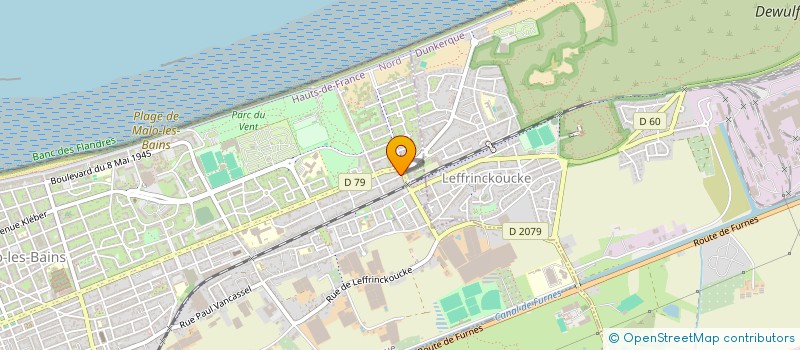 localisation de l'entreprise GENERAL EXPRESS ( EN ABREGE GENEX) à DUNKERQUE