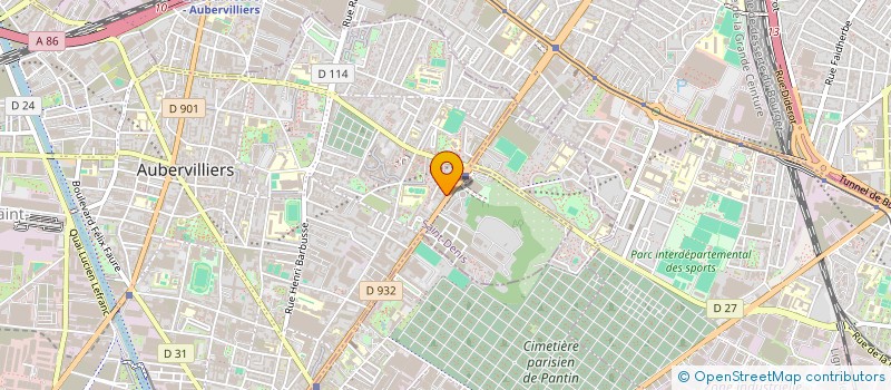 localisation de l'entreprise GENERAL FOOD à AUBERVILLIERS