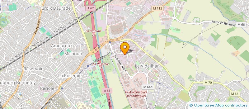 localisation de l'entreprise GENERAL GRAFIC SUD OUEST à BALMA
