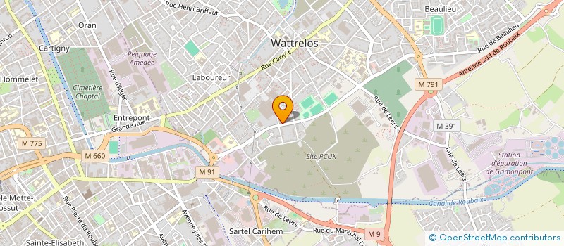 localisation de l'entreprise GENERAL IMPEX SARL à WATTRELOS