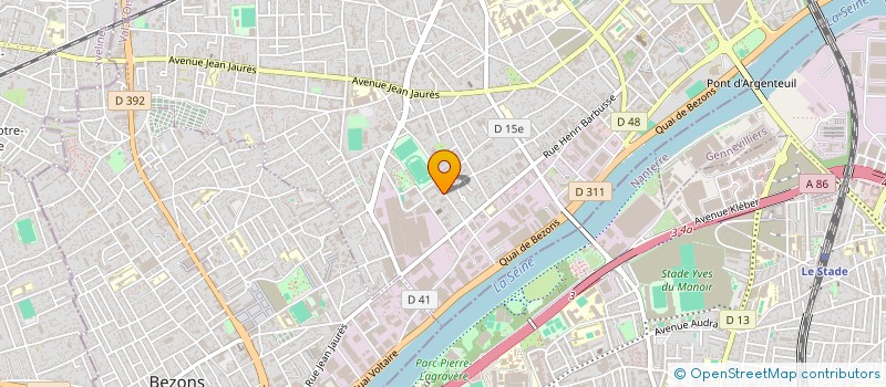 localisation de l'entreprise GENERAL LOGISTIQUE à ARGENTEUIL